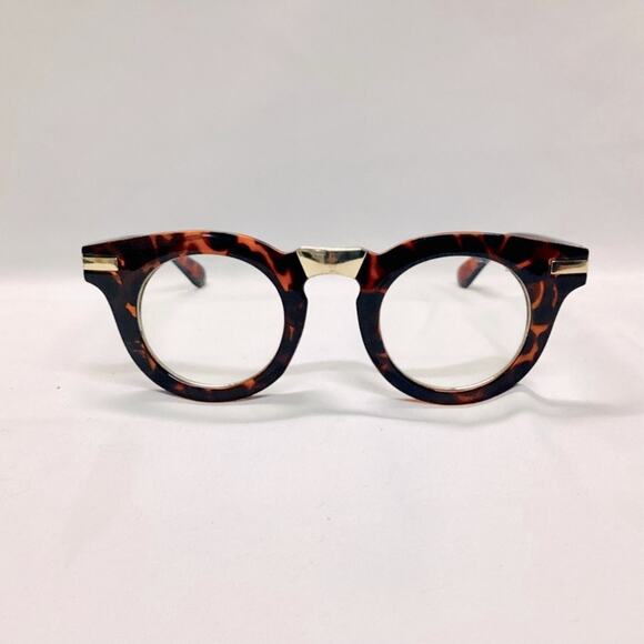 Tortoise Round Eyeglasses Frames - Picture 1 of 5